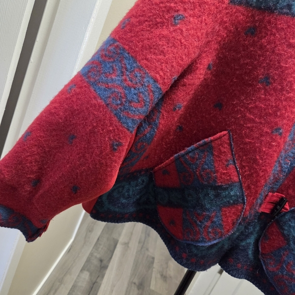 Vintage 100% Wool Scandi Boho Western Jacket | Handmade in Canada - Picture 3 of 11